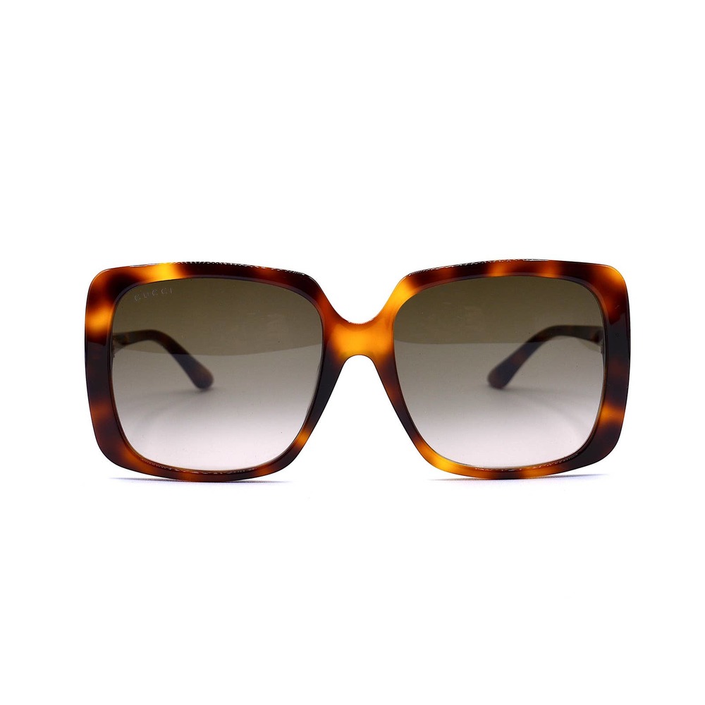 GUCCI GG0728SA 002 HAVANA BROWN GRADIENT AUTHENTIC SUNGLASSES - Picture 3 of 10